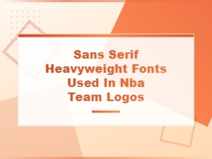 Nba Team Logos Featuring Heavyweight Sans Serif Fonts