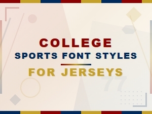 Free College Sports Jersey Font Styles for Teams