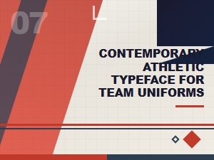 Modern Athletic Typography for Team Uniforms and Sportswear Design