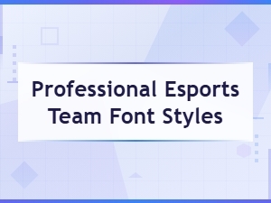 Professional Esports Team Font Styles for Modern Sports Typography